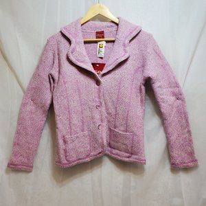 Olsen Europe Knit Sweater Jacket - Pink  Size 40